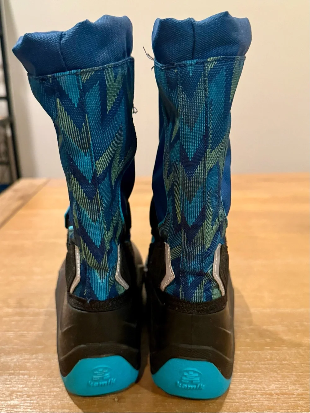 Kamik‎ Kids Snowfall P 2 Winter Boot Blue Black Insulated Size 2